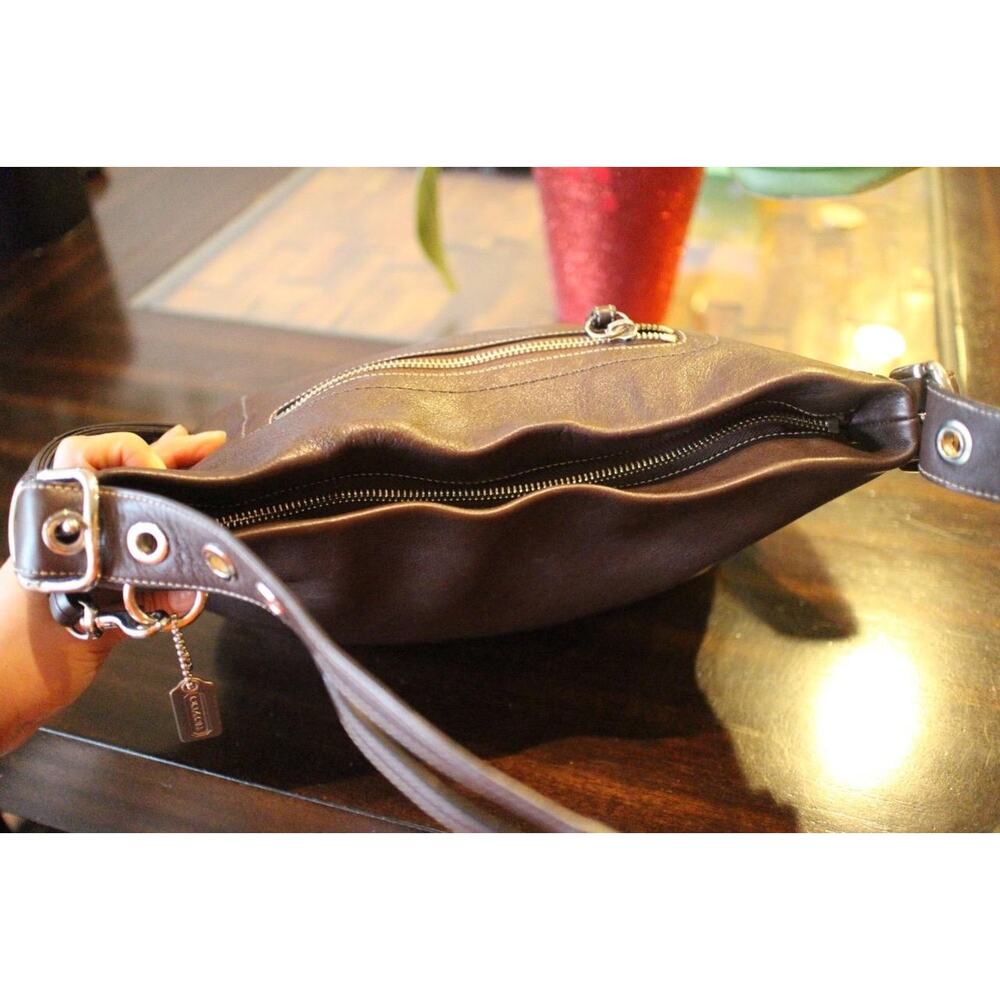 Vintage Coach 1417 BROWN Genuine Leather East West Legacy Shoulder Bag (PU800 - Picture 5 of 7
